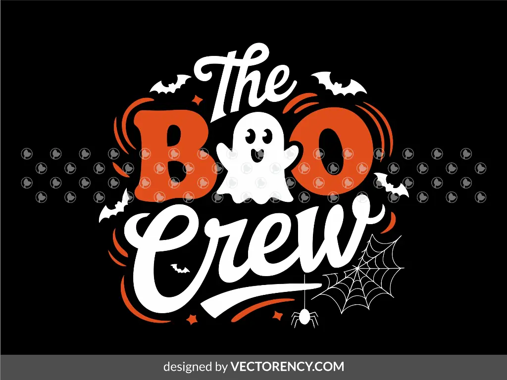 Boo Crew Clipart SVG PNG EPS