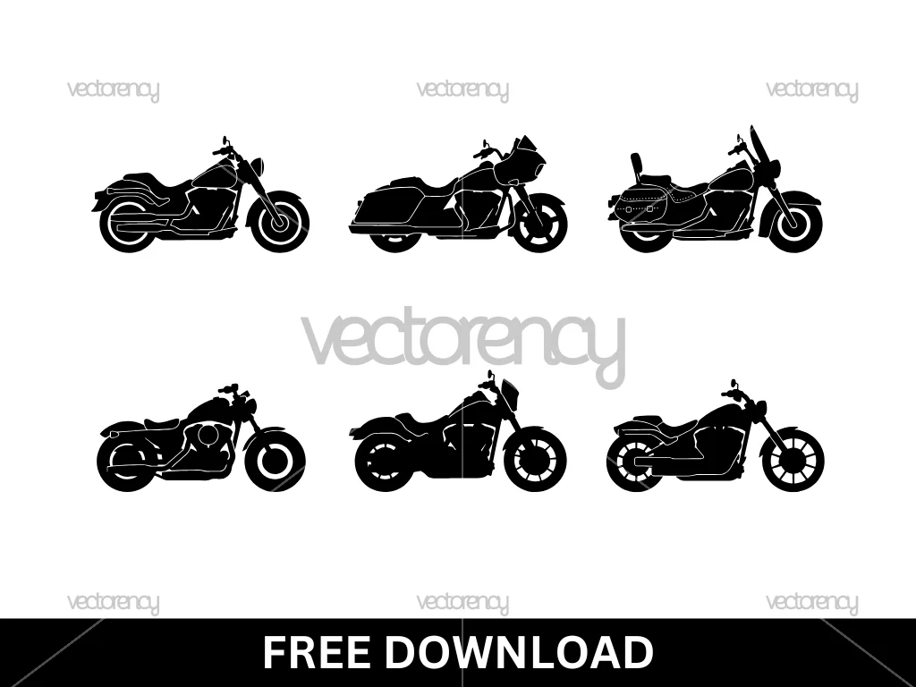 Free Harley Davidson Silhouette SVG Cut Files