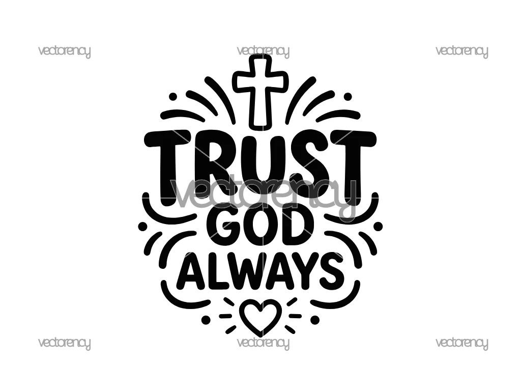 Trust God Always SVG