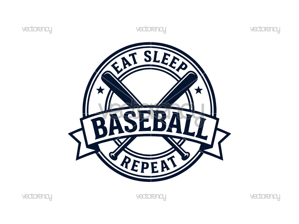 Baseball Funny SVG Cut File Logo Template Vector