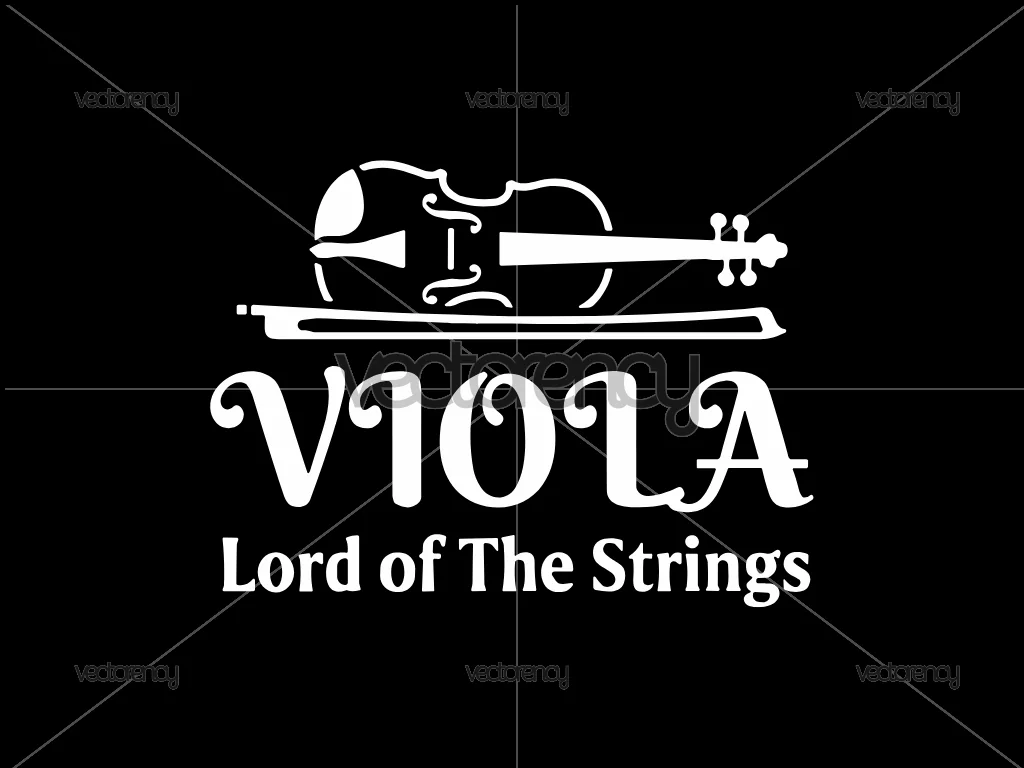 Viola Lord of the Strings SVG Cricut Cut File for Crafters
