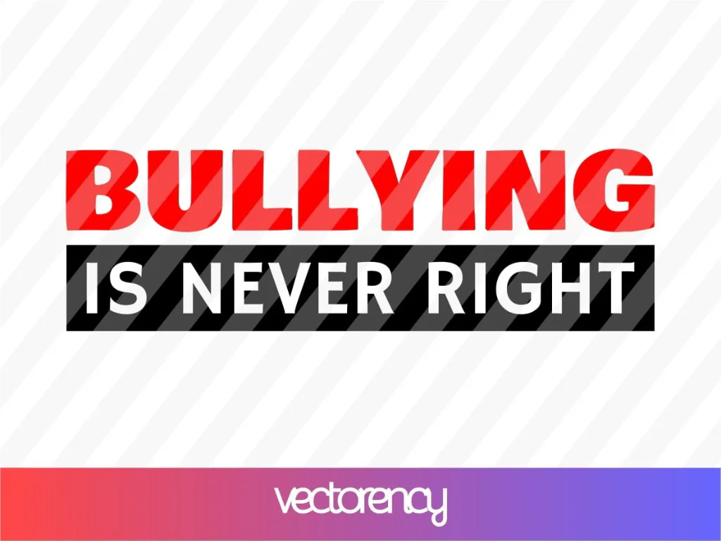 Bullying Is Never Right SVG Free