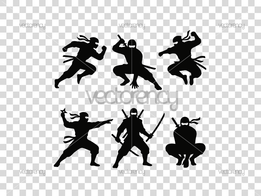 Ninja Warrior Silhouette