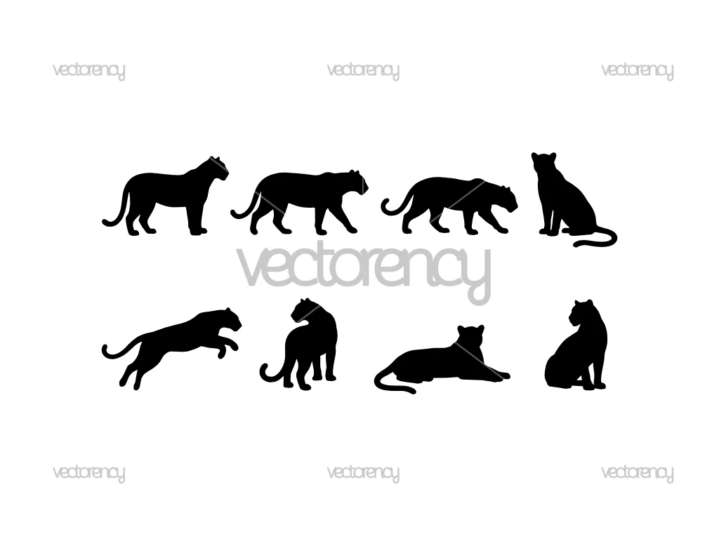 Panther Silhouette Image SVG