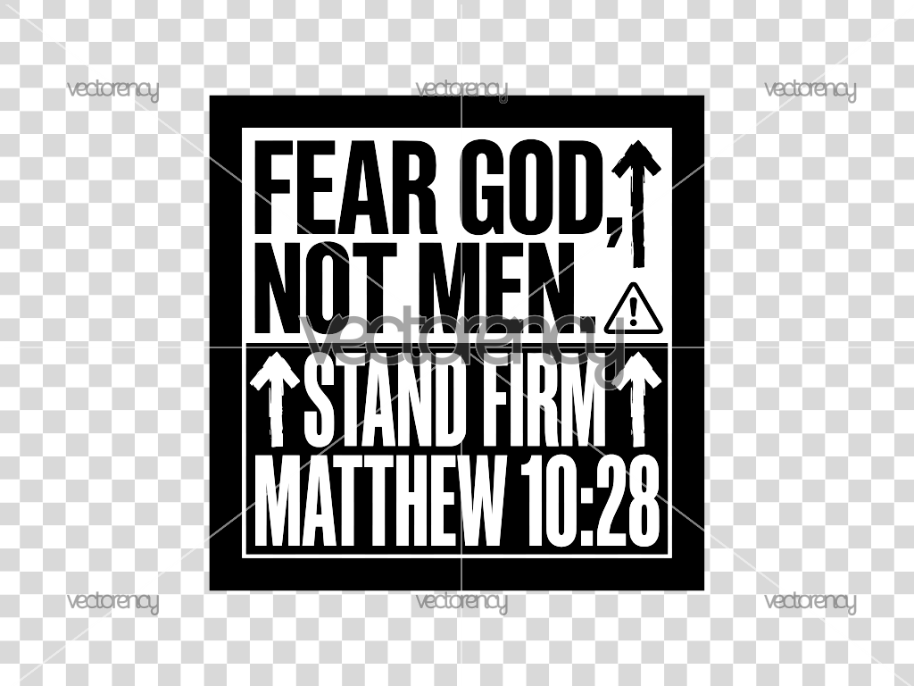 Fear God, Not Men SVG PNG Image Premium Vector