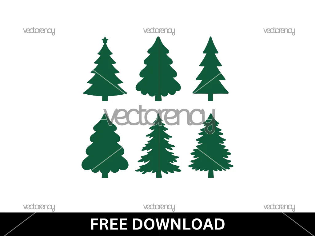 Christmas Tree Silhouette Green