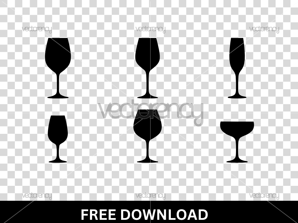 Wine Glasses SVG Free Cricut