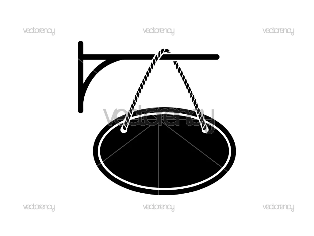 Hanging Sign Frame SVG
