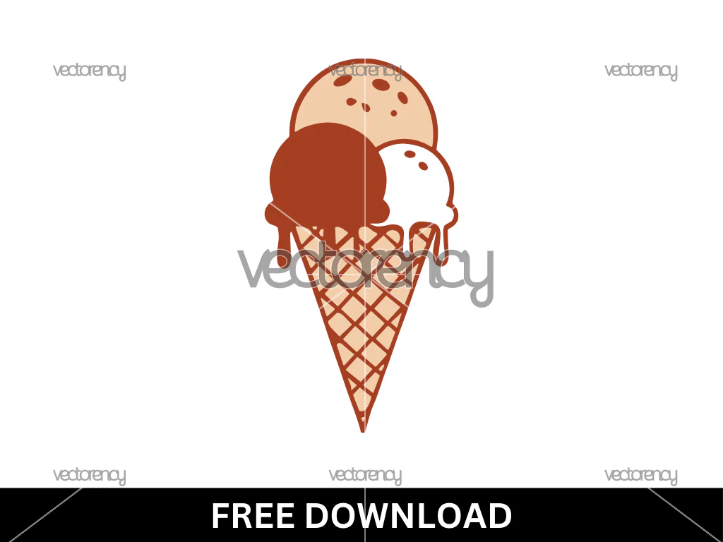 Ice Cream SVG Free For Cricut Layered