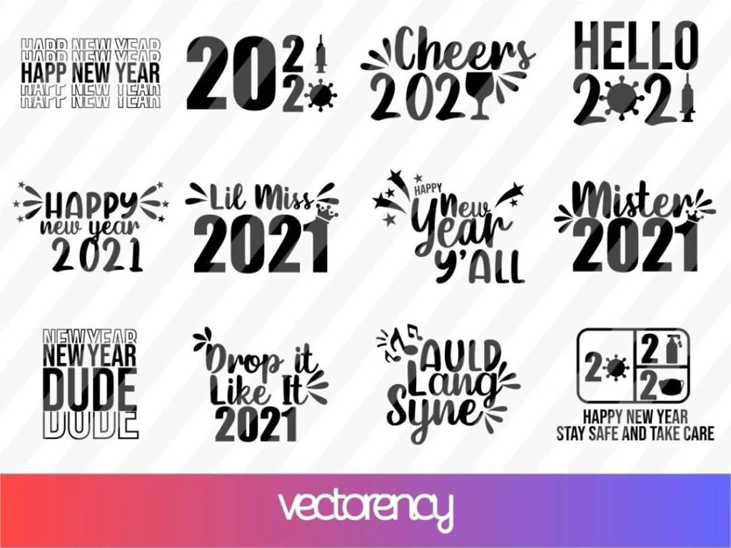 New Years SVG Bundle