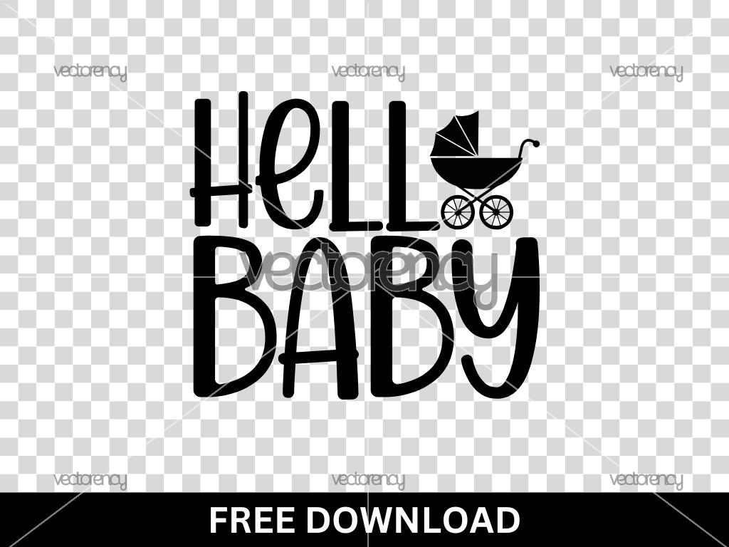 Hello Baby SVG Free Download Cricut