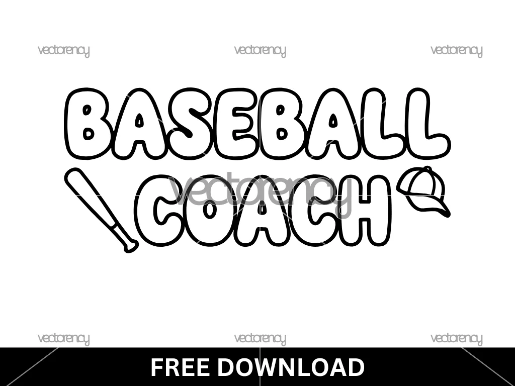 Baseball Coach SVG PNG Free