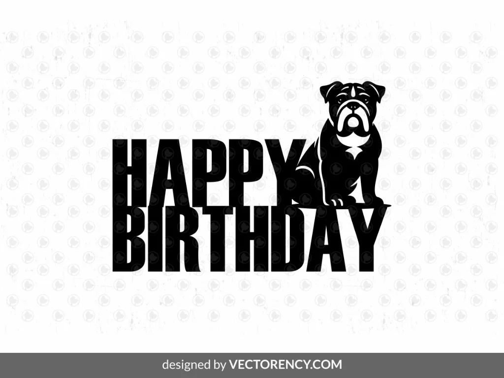 Bulldog Cake Topper Design File Download