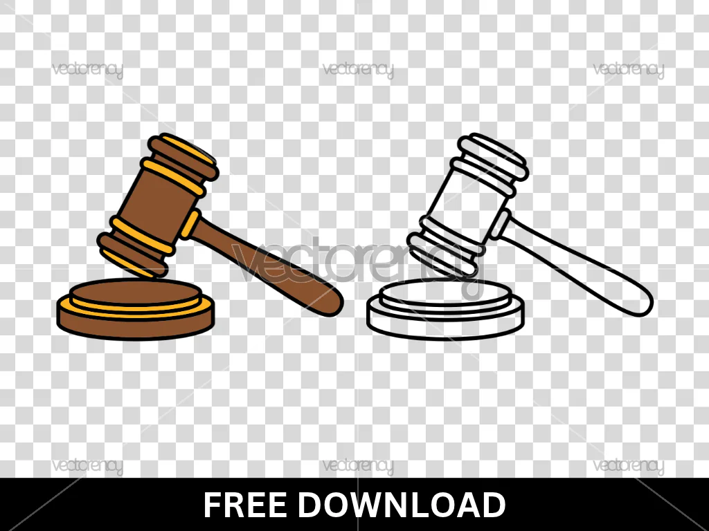 Judge Gavel Clipart Vector Free