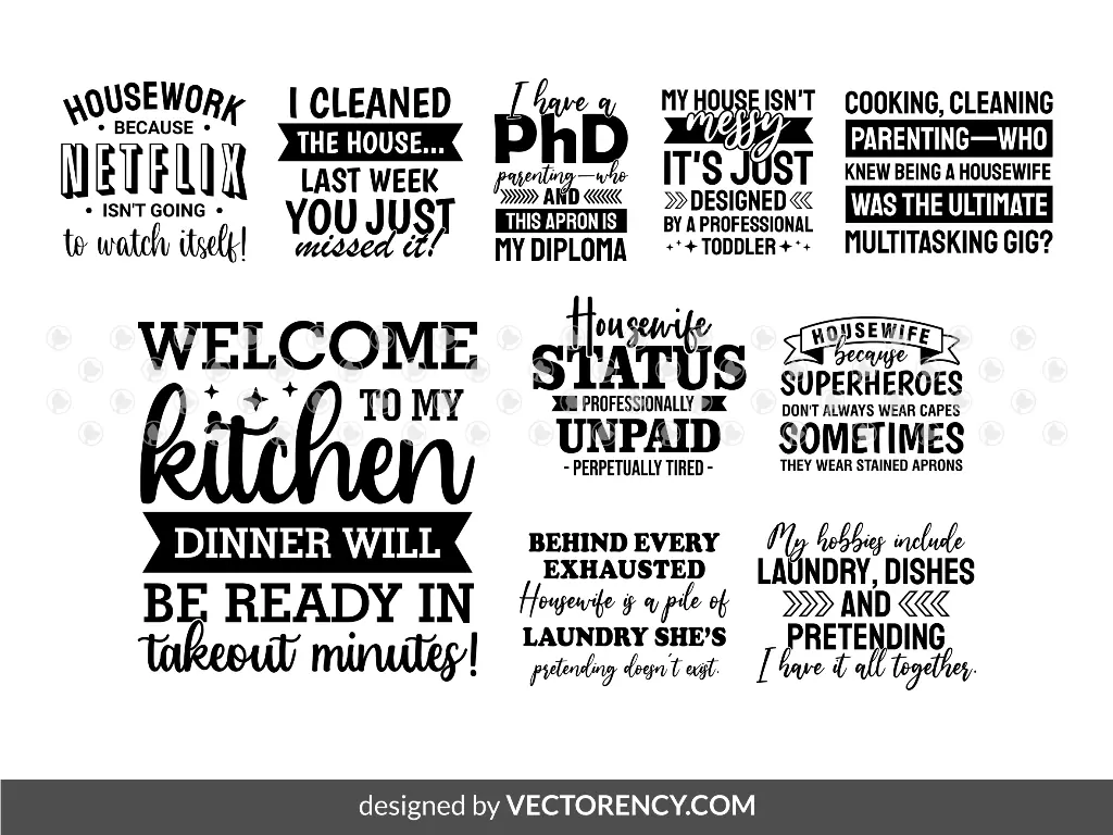 Life of a Housewife SVG, Funny And Sarcasm Slogan Design, PNG EPS