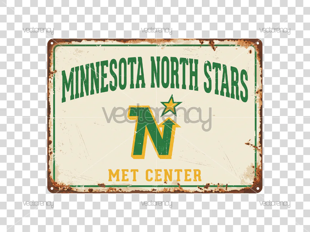 Minnesota North Stars Sign Meta PNG File