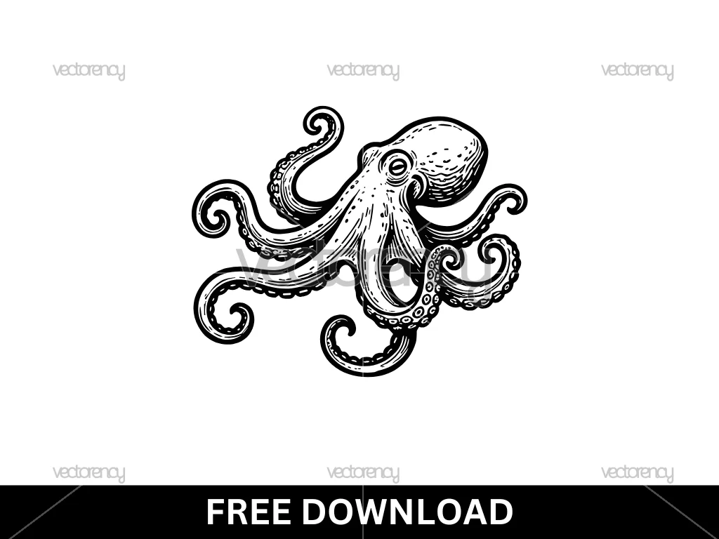 Free Octopus Vector SVG