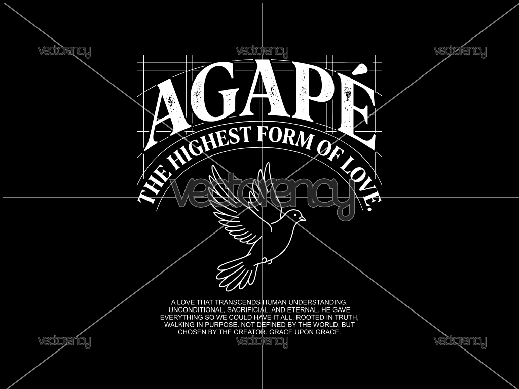 Agape Christian Design Streetwear PNG EPS SVG