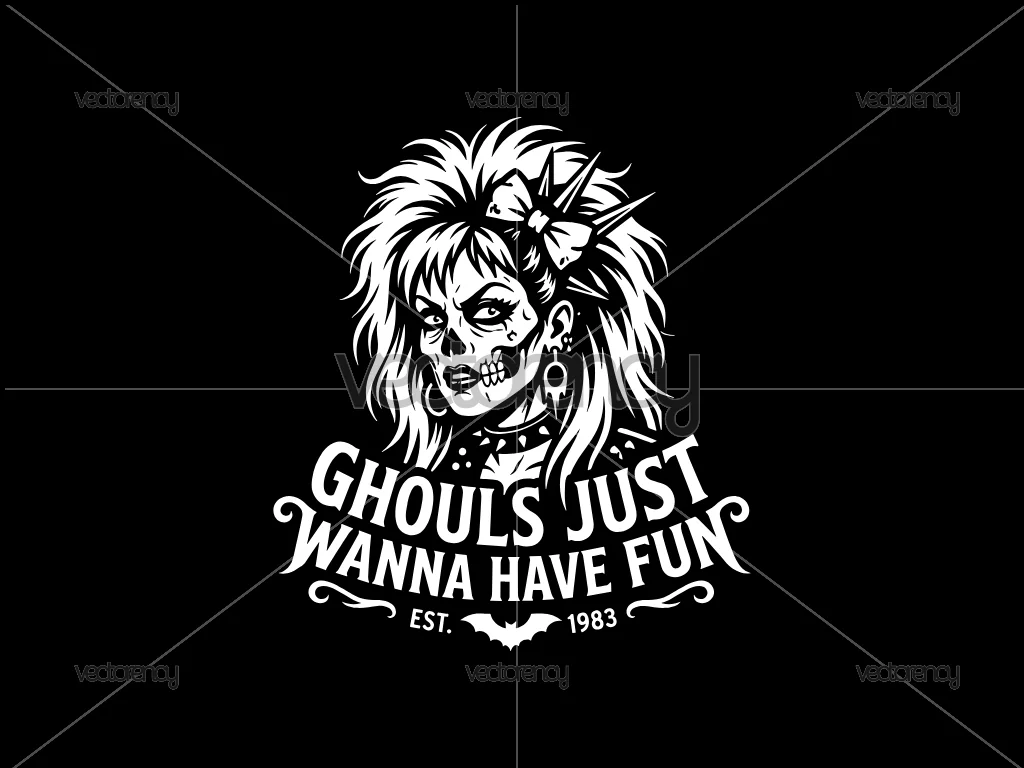 Cyndi Lauper Halloween SVG Cut File PNG