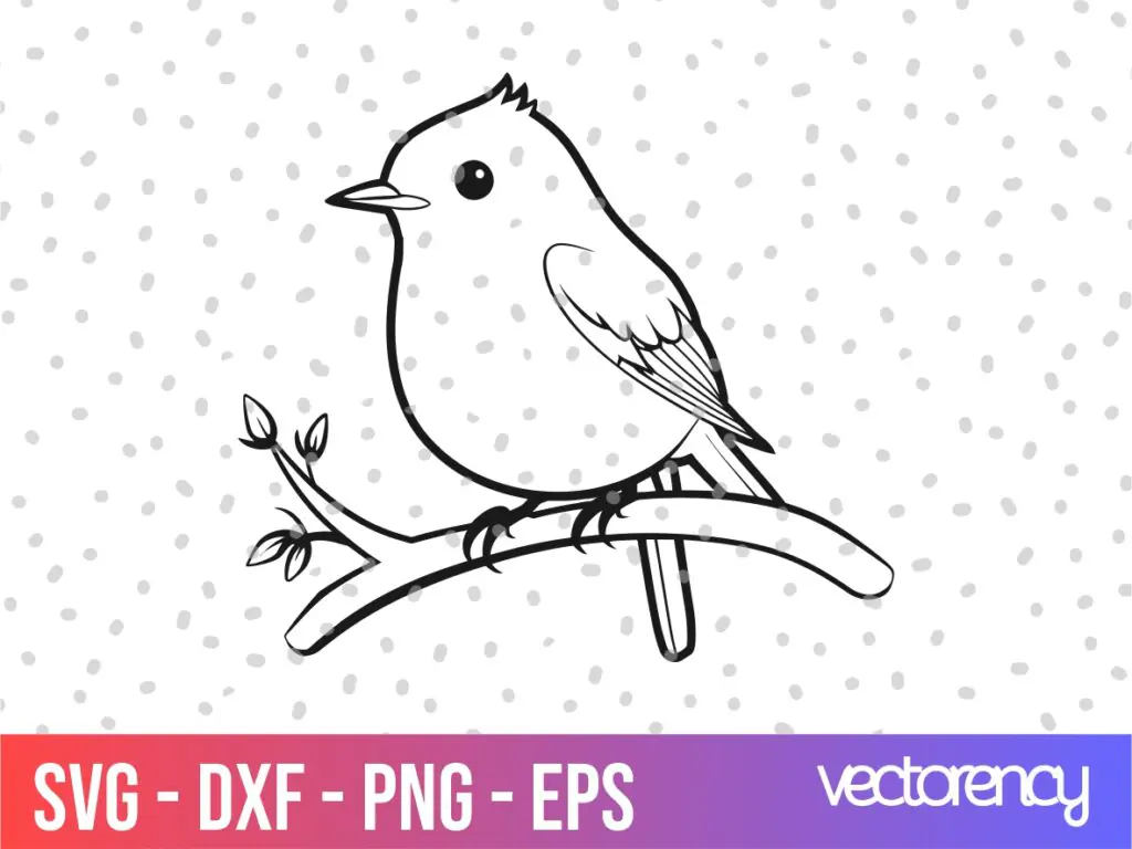 Robin Bird SVG Vector File