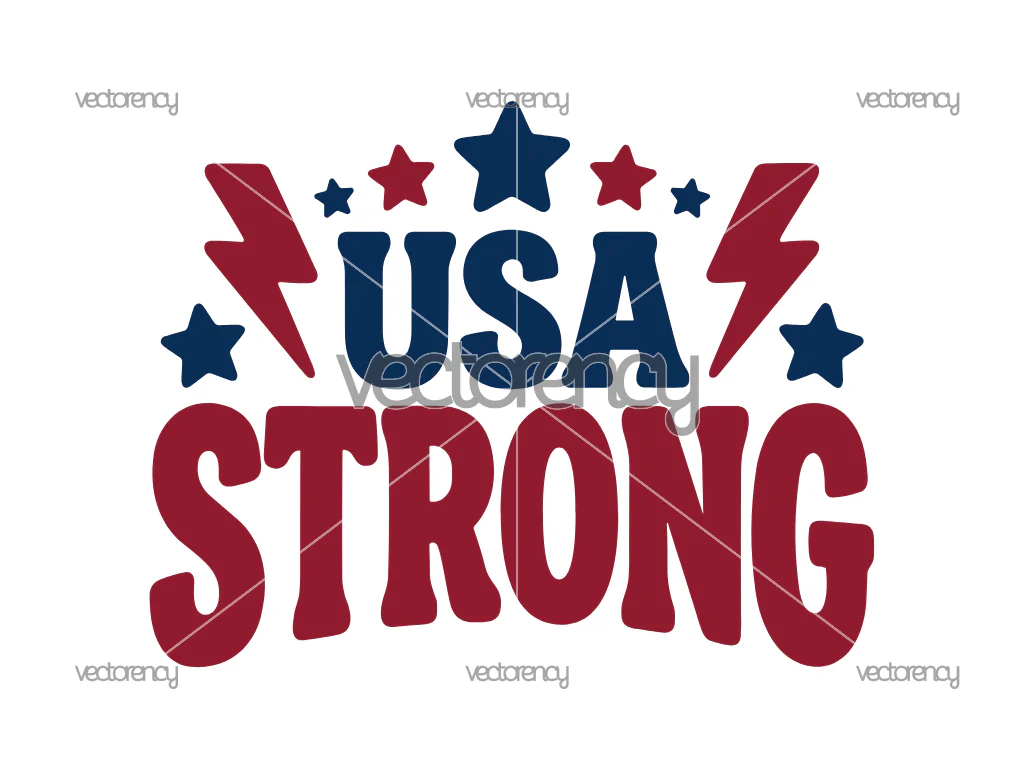 USA Strong SVG Cricut PNG Patriotic