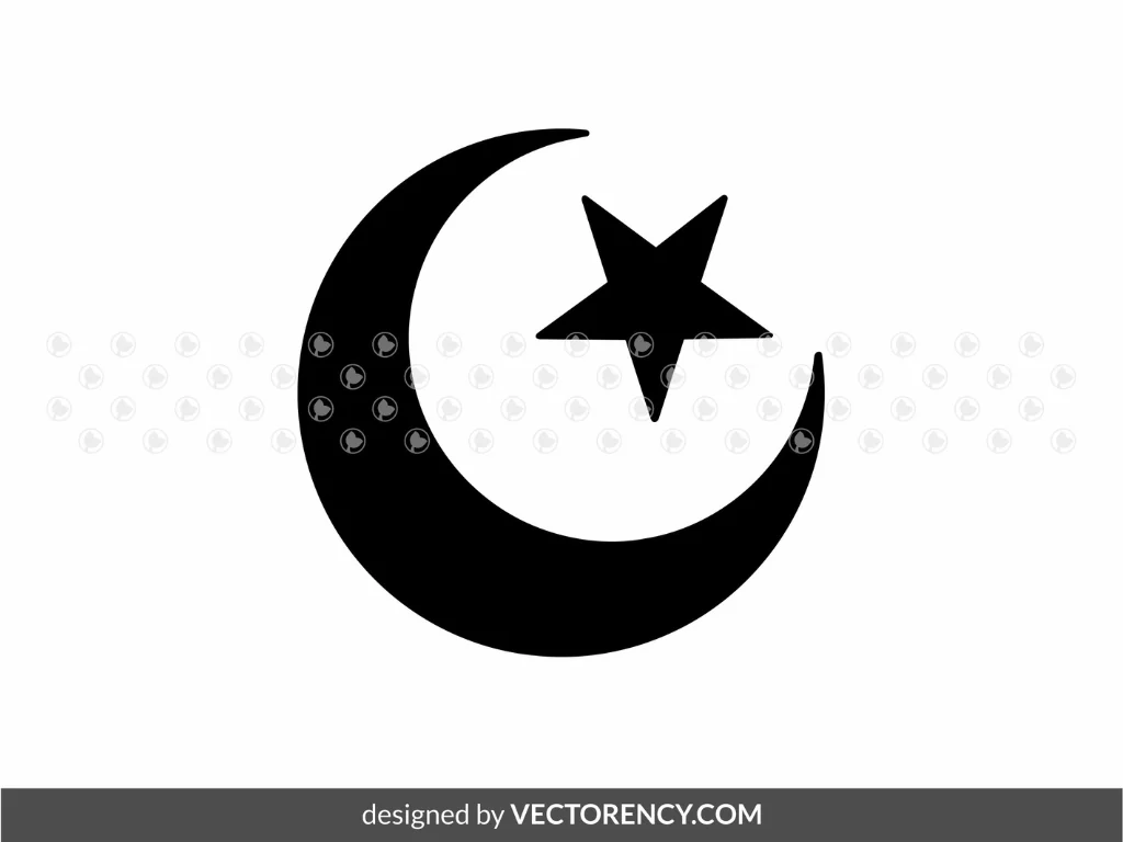 Muslim Moon and Star SVG Free Download