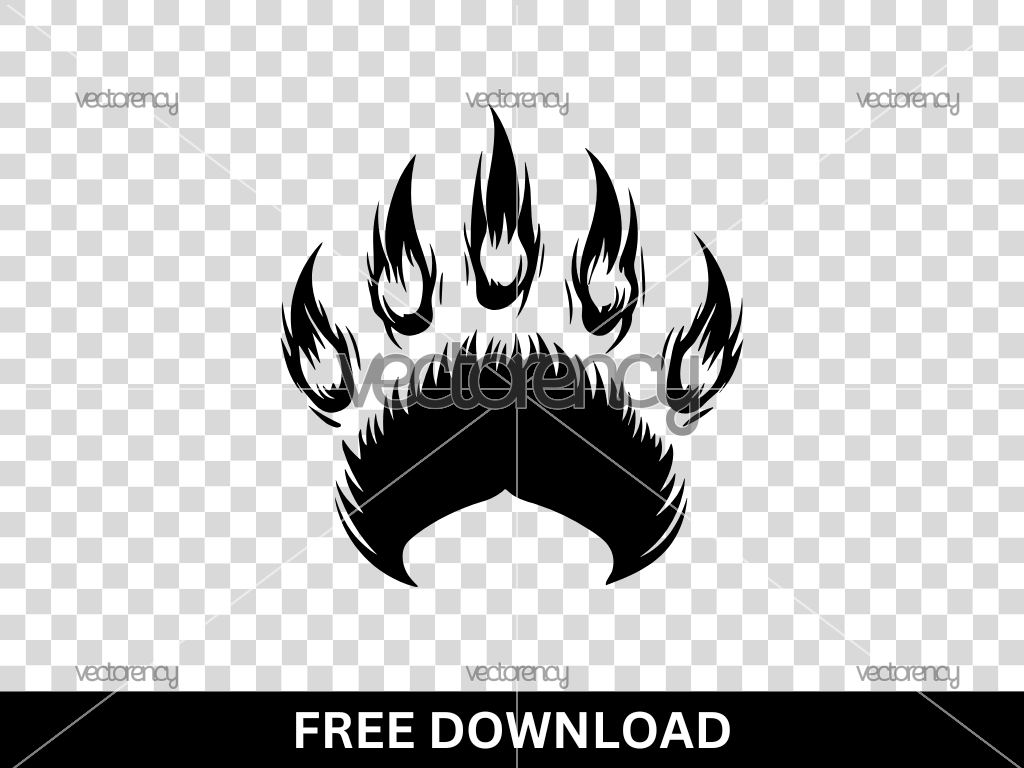 Bear Claw Mark SVG Free