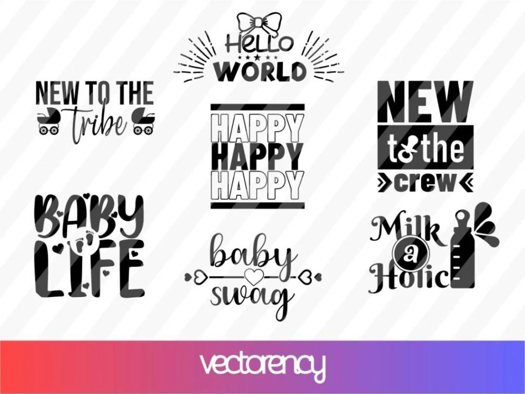 Baby Onesie SVG Bundle