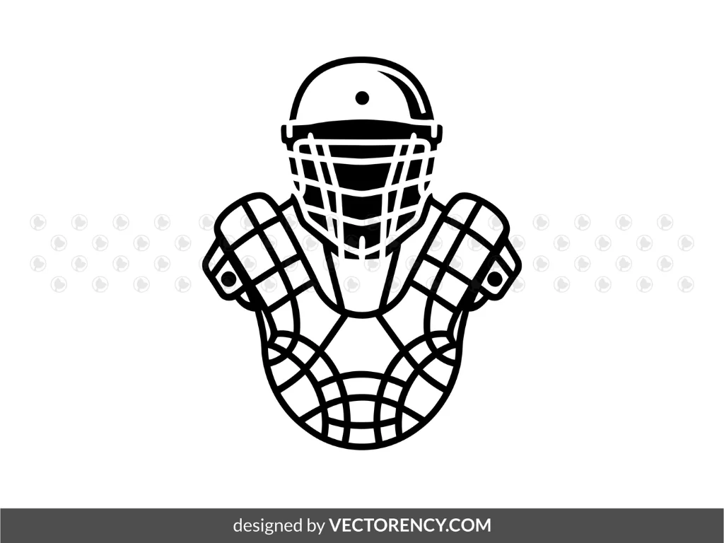 Baseball Element SVG, Catcher’s Gear