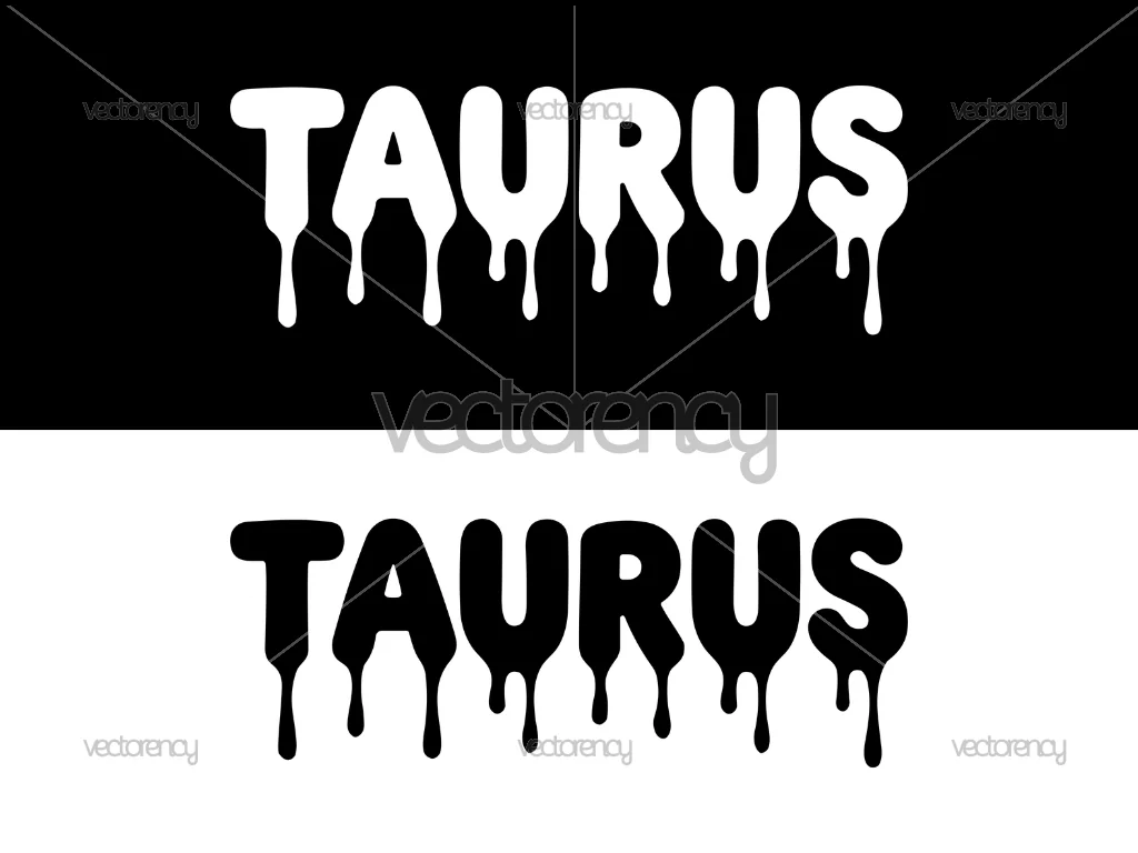 Dripping Taurus Digital Download, PNG and SVG File