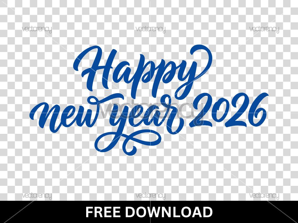Happy New Year 2026 SVG Free