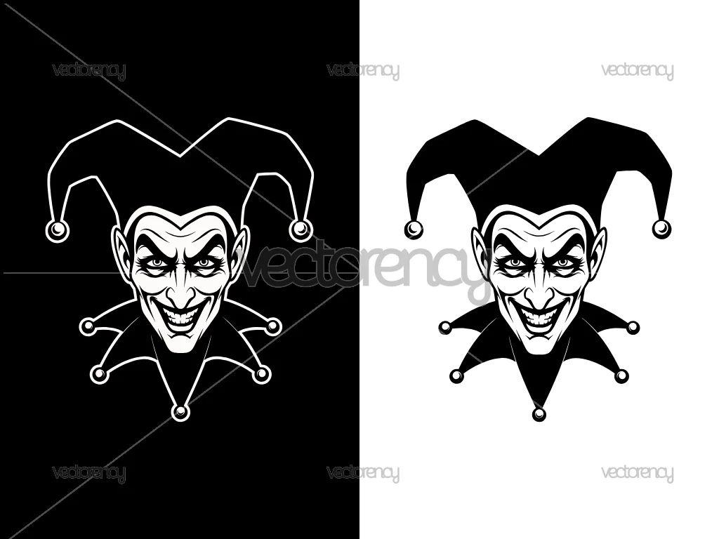 Joker SVG DXF PNG EPS