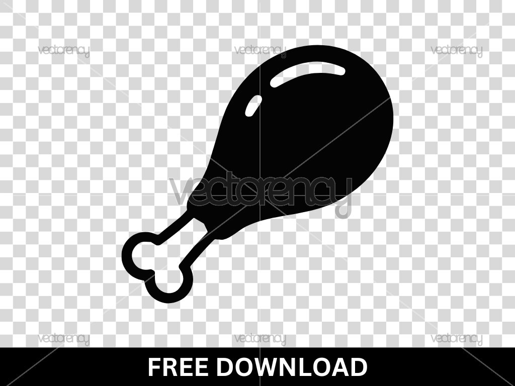 Chicken Leg SVG Free