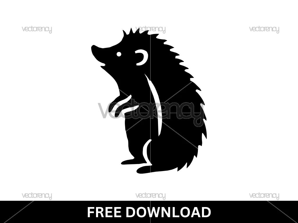 Hedgehog SVG Vector Stock Free