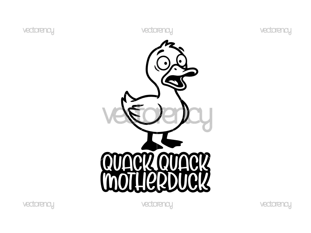 Quack Quack Motherduck Duck SVG