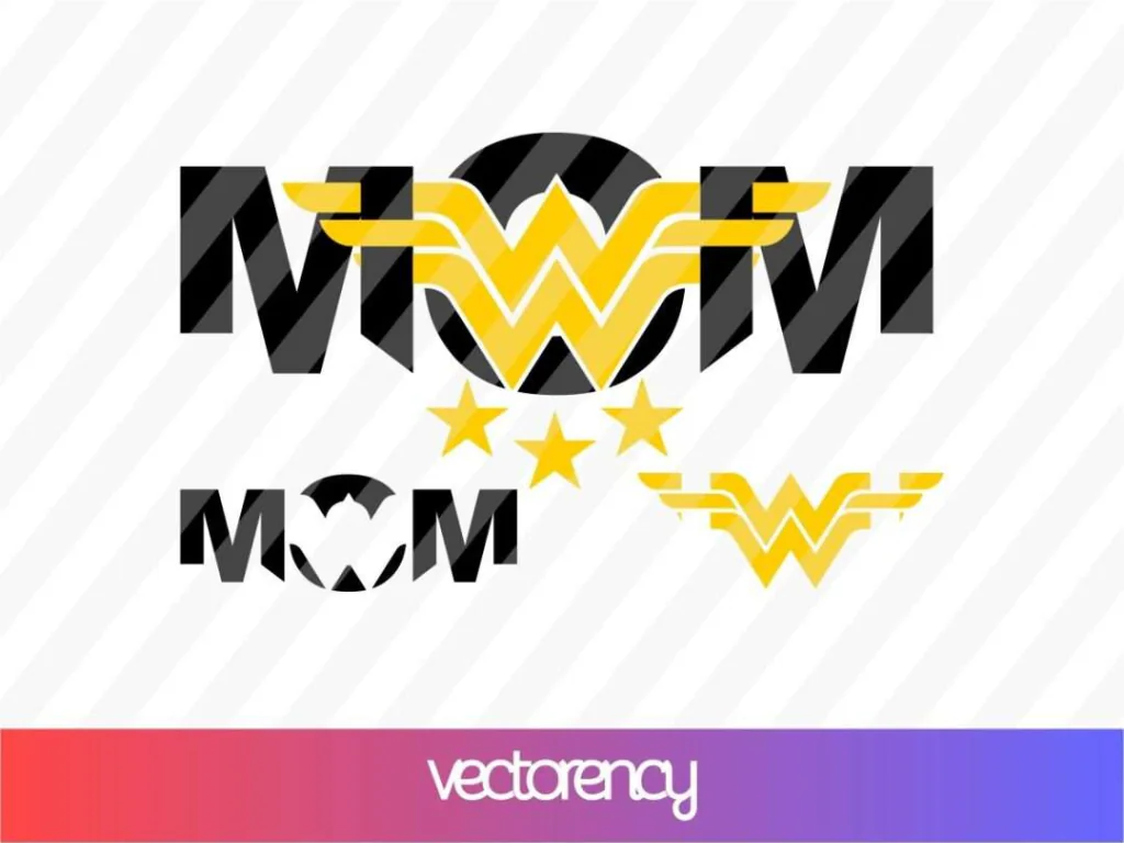 Wonder Woman Mom SVG