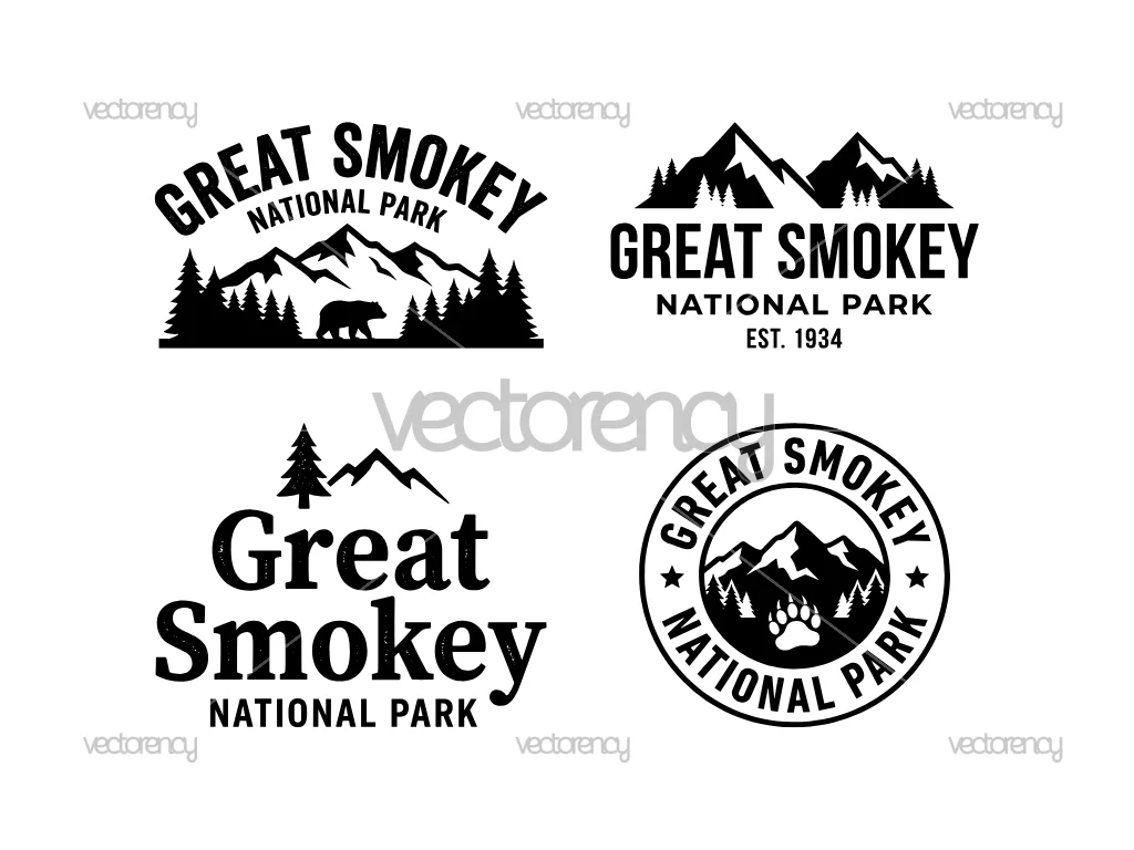 Great Smokey National Park Premium Design Vector PNG SVG Files