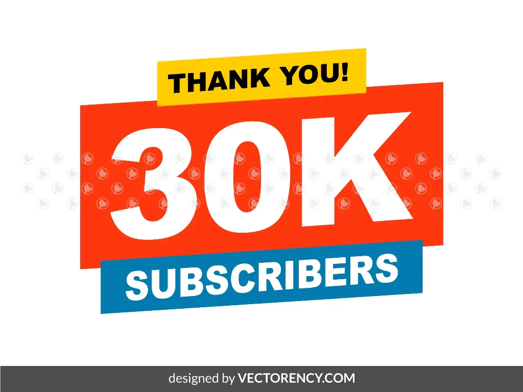 Thank You 30k Followers Image PNG SVG