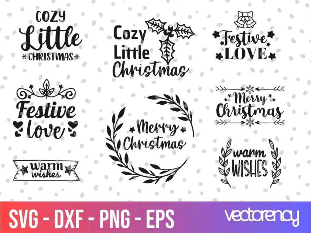 Christmas Label SVG Cricut