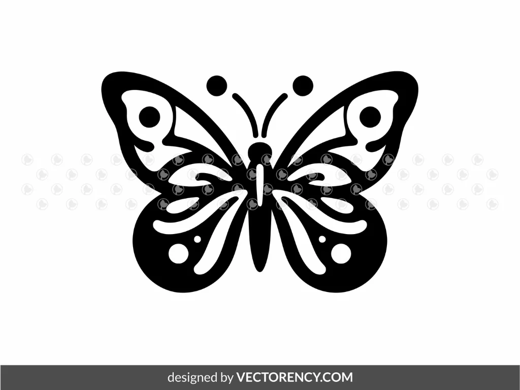 Simple Butterfly Cricut SVG