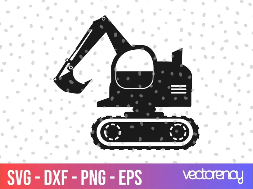 Excavator SVG Silhouette