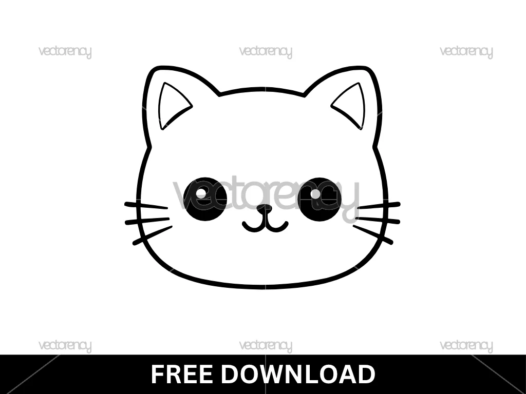 Cat Head Cricut SVG Free