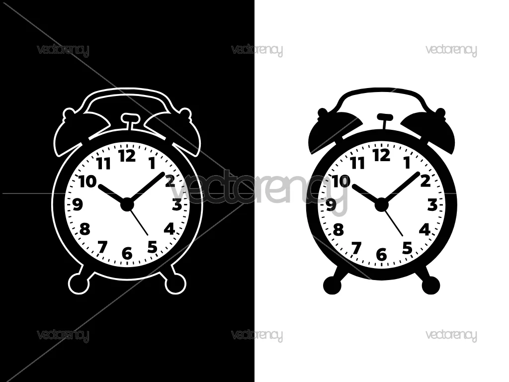 Alarm Clock SVG Vector Image PNG