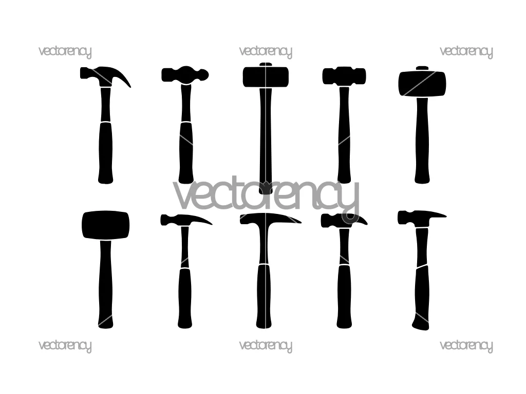 Hammer Silhouette SVG