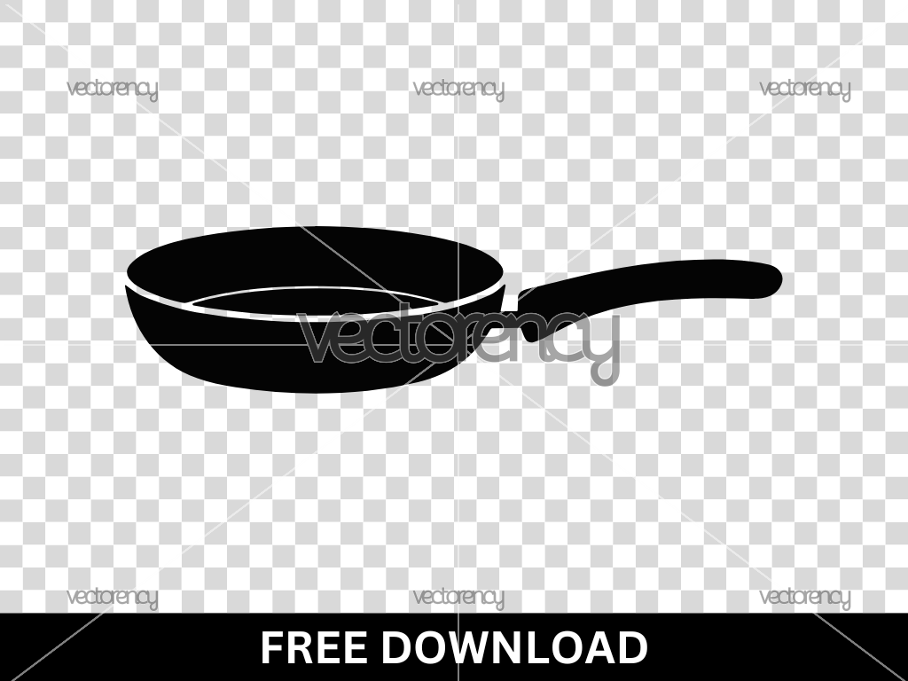 Frying Pan SVG Clipart Download Free