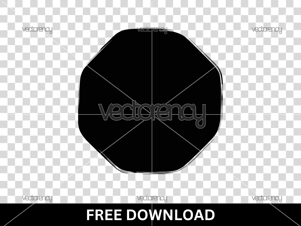 Octagon Shape Brush SVG Vector Free Download