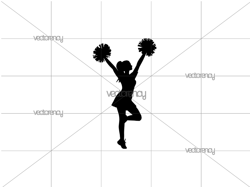 Silhouette Cheer SVG Free