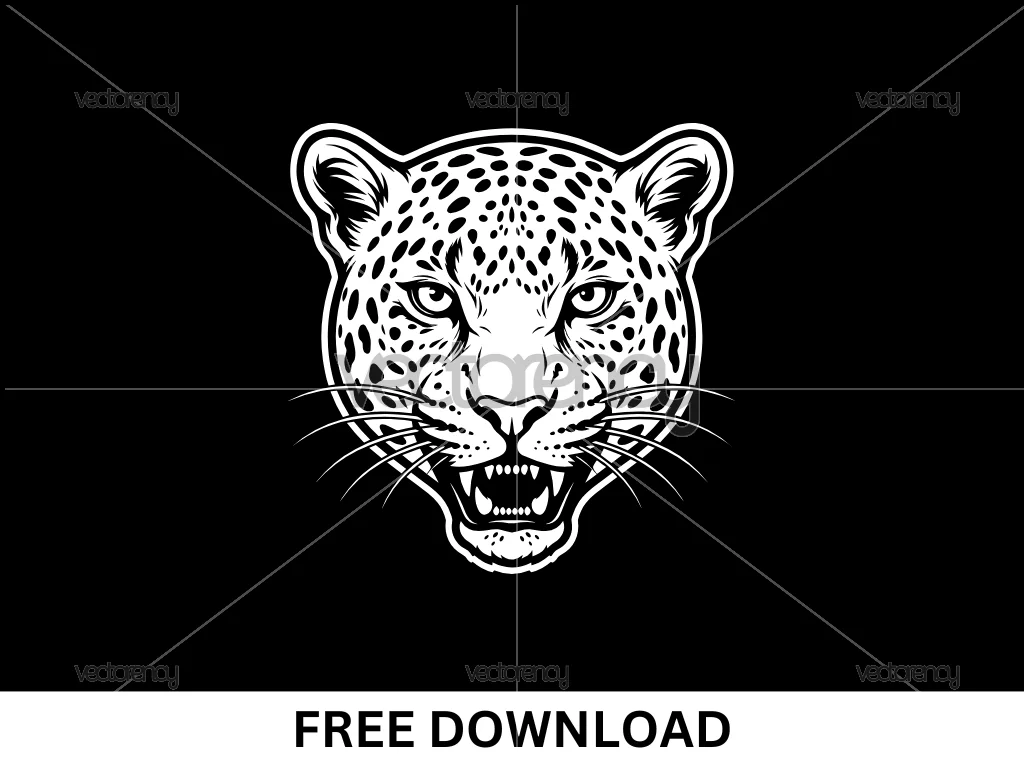 Leopard Head SVG Free