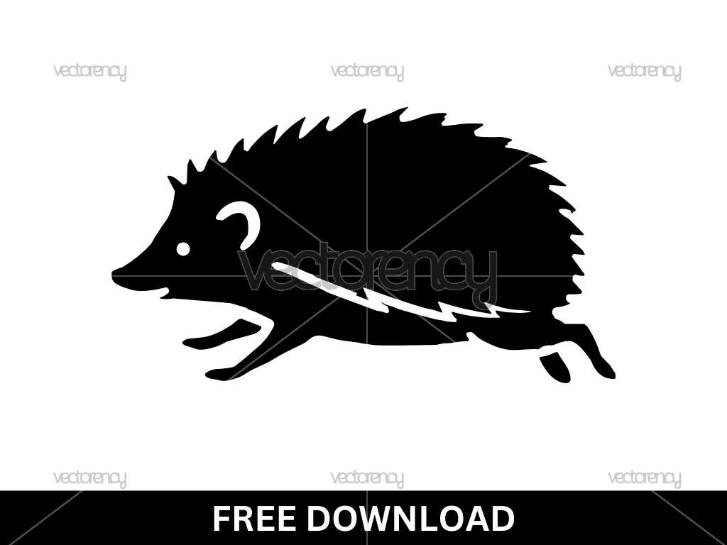 Hedgehog Silhouette SVG Free