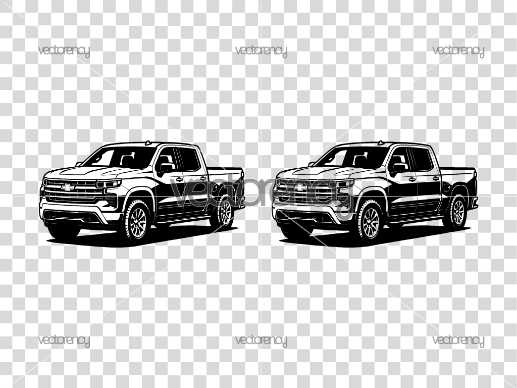 Chevrolet Silverado SVG Vector PNG